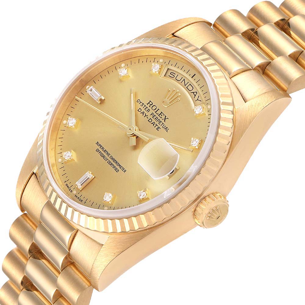 

Rolex Champagne Diamonds, Gold