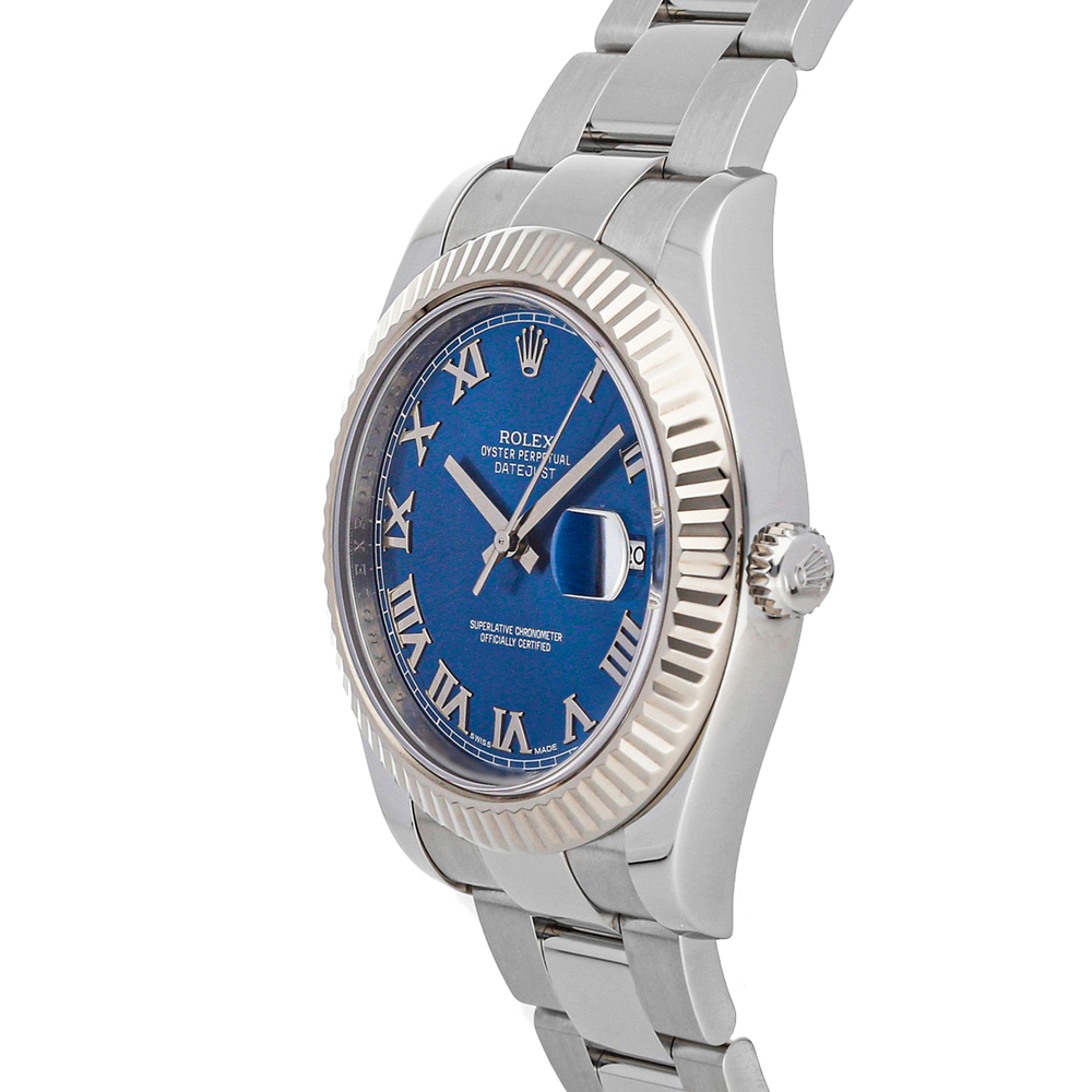 Rolex Blue Stainless Steel Datejust II