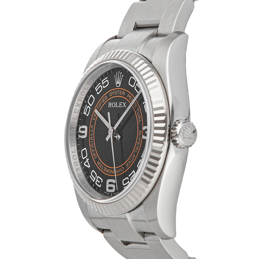 

Rolex Black Stainless Steel Oyster Perpetual