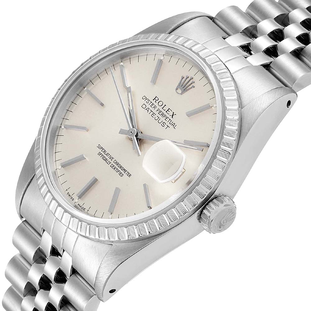 

Rolex Silver Stainless Steel Datejust