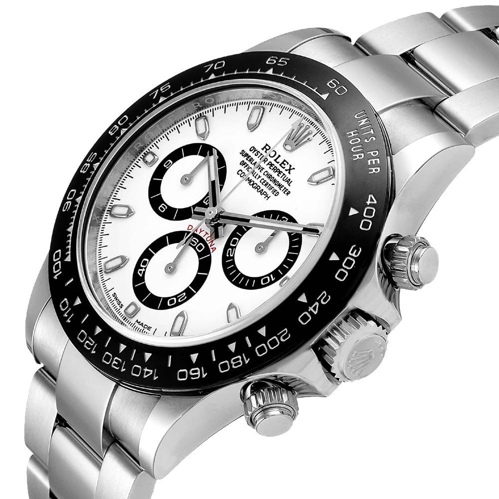 

Rolex White Ceramic And Stainless Steel Daytona