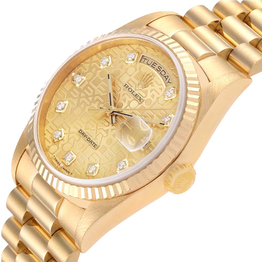 

Rolex Champagne Diamonds, Gold