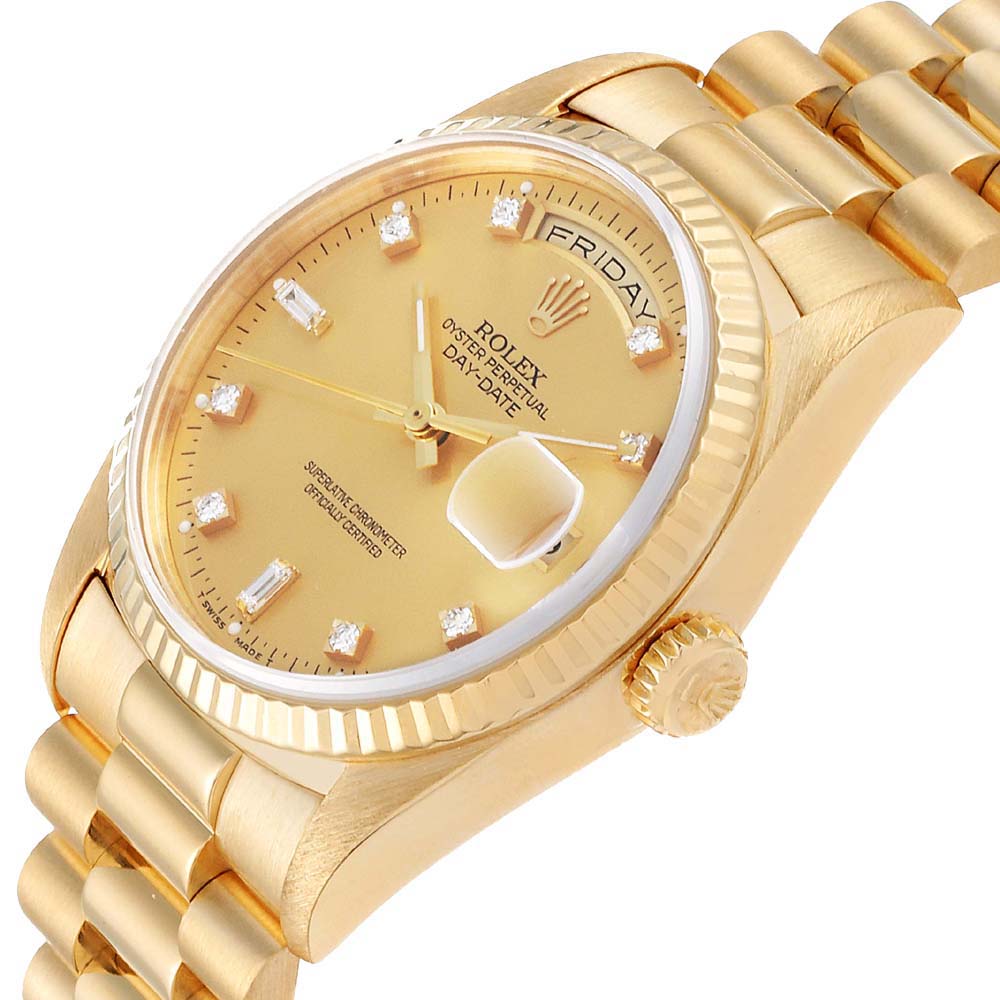 

Rolex Champagne Diamonds, Gold