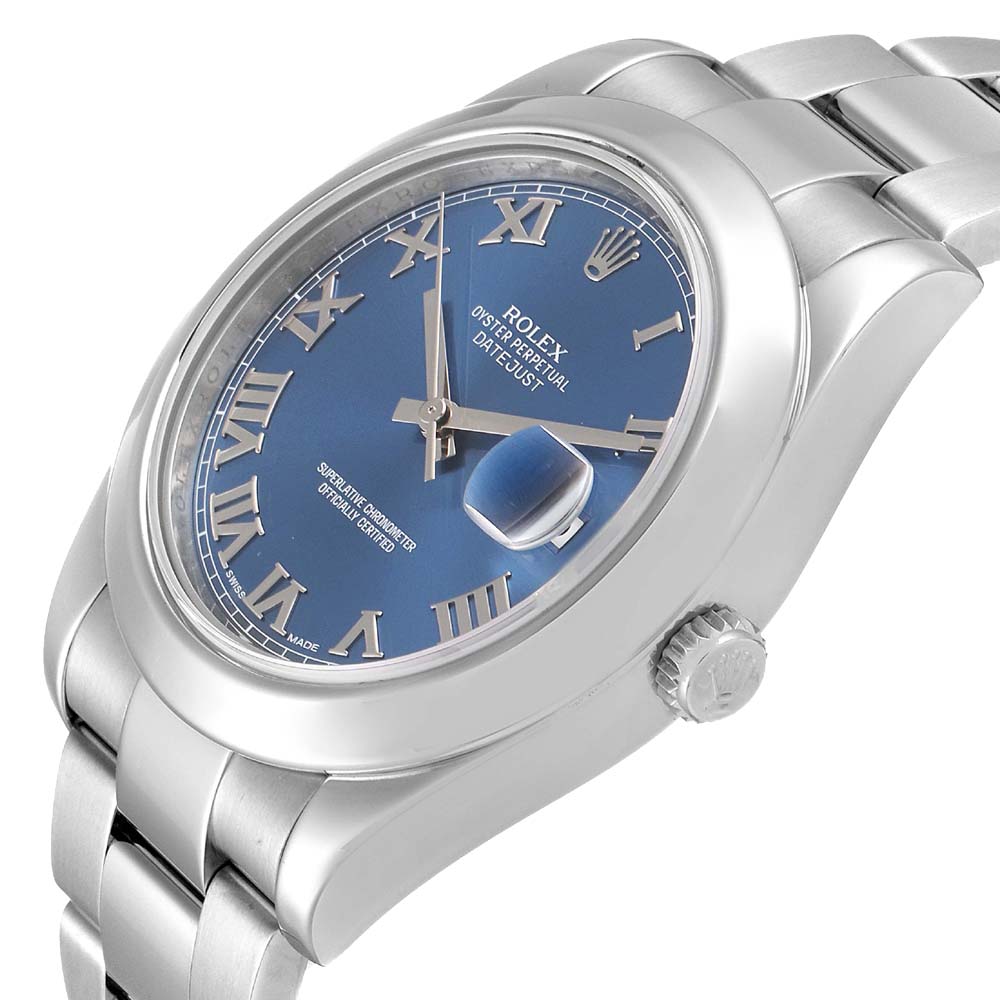 

Rolex Blue Stainless Steel Datejust II