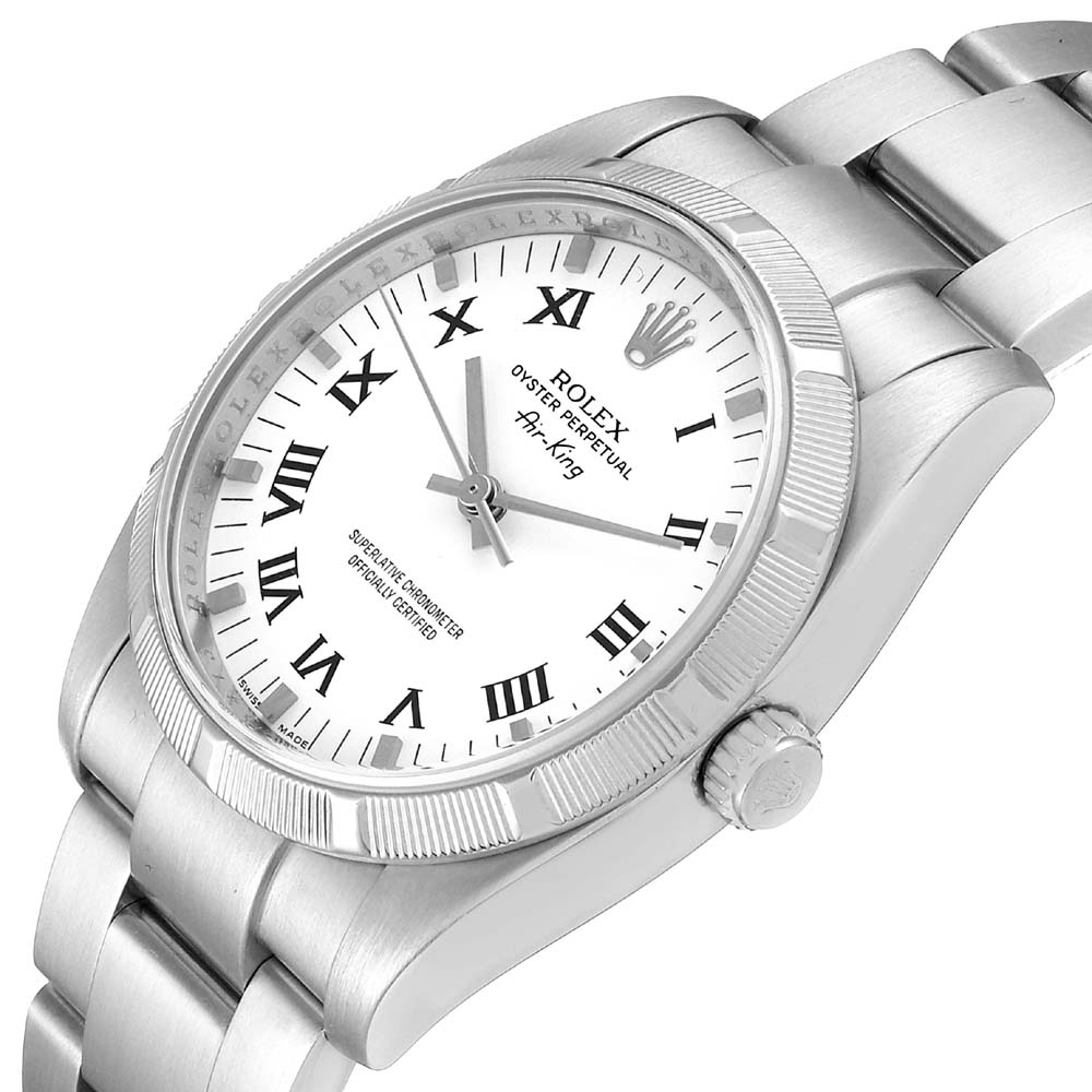 

Rolex White Stainless Steel Oyster Perpetual Air King