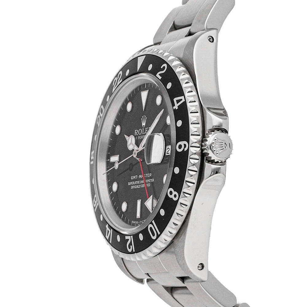 

Rolex Black Stainless Steel GMT-Master