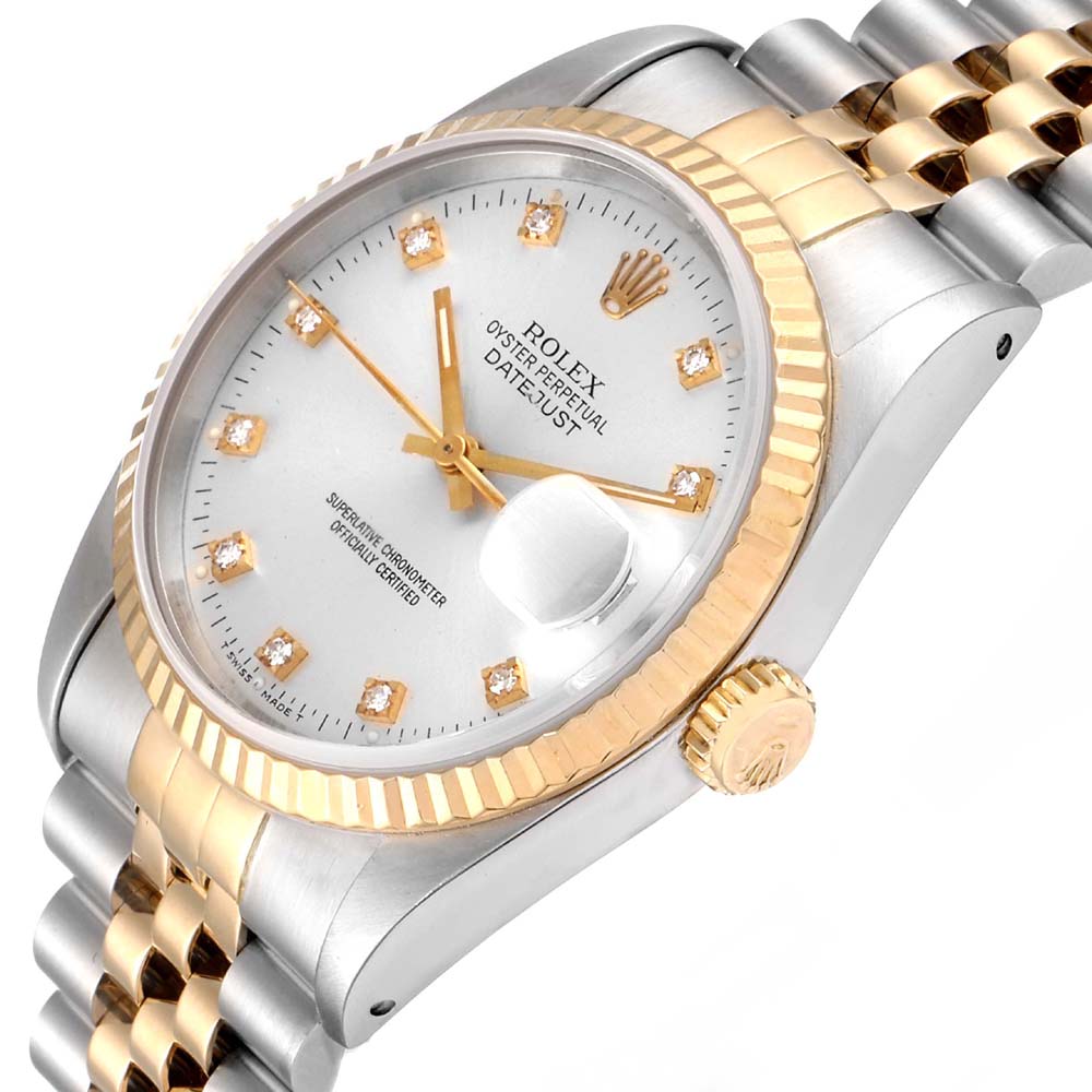 

Rolex Silver Diamonds