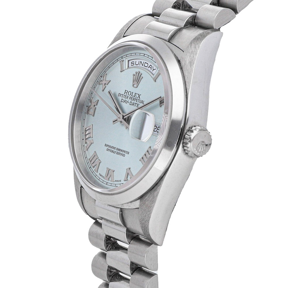 

Rolex Blue Platinum Day-Date
