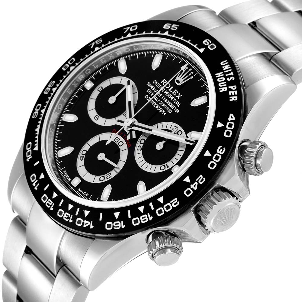 

Rolex Black Stainless Steel Cosmograph Daytona 116500 Men's Wristwatch 40 MM