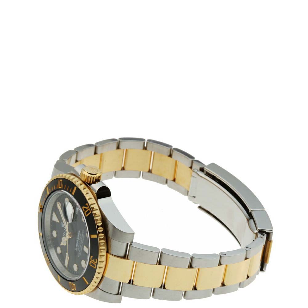 

Rolex Black 18K Yellow Gold And Stainless Steel Submariner Date 116613LN Men's Wristwatch 40 MM