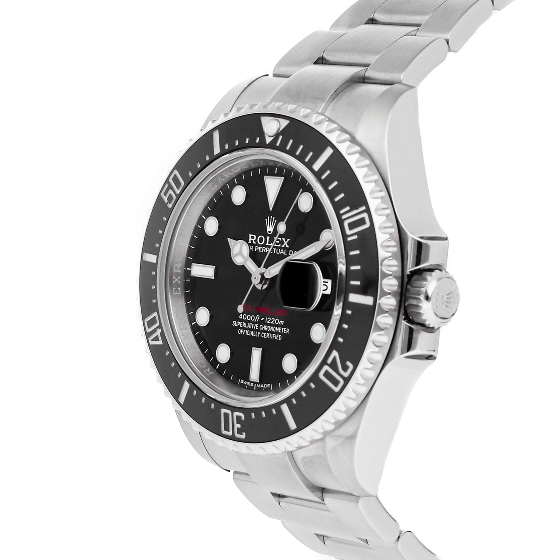 

Rolex Black Stainless Steel Sea-Dweller 4000 126600 Men's Wristwatch 43 MM
