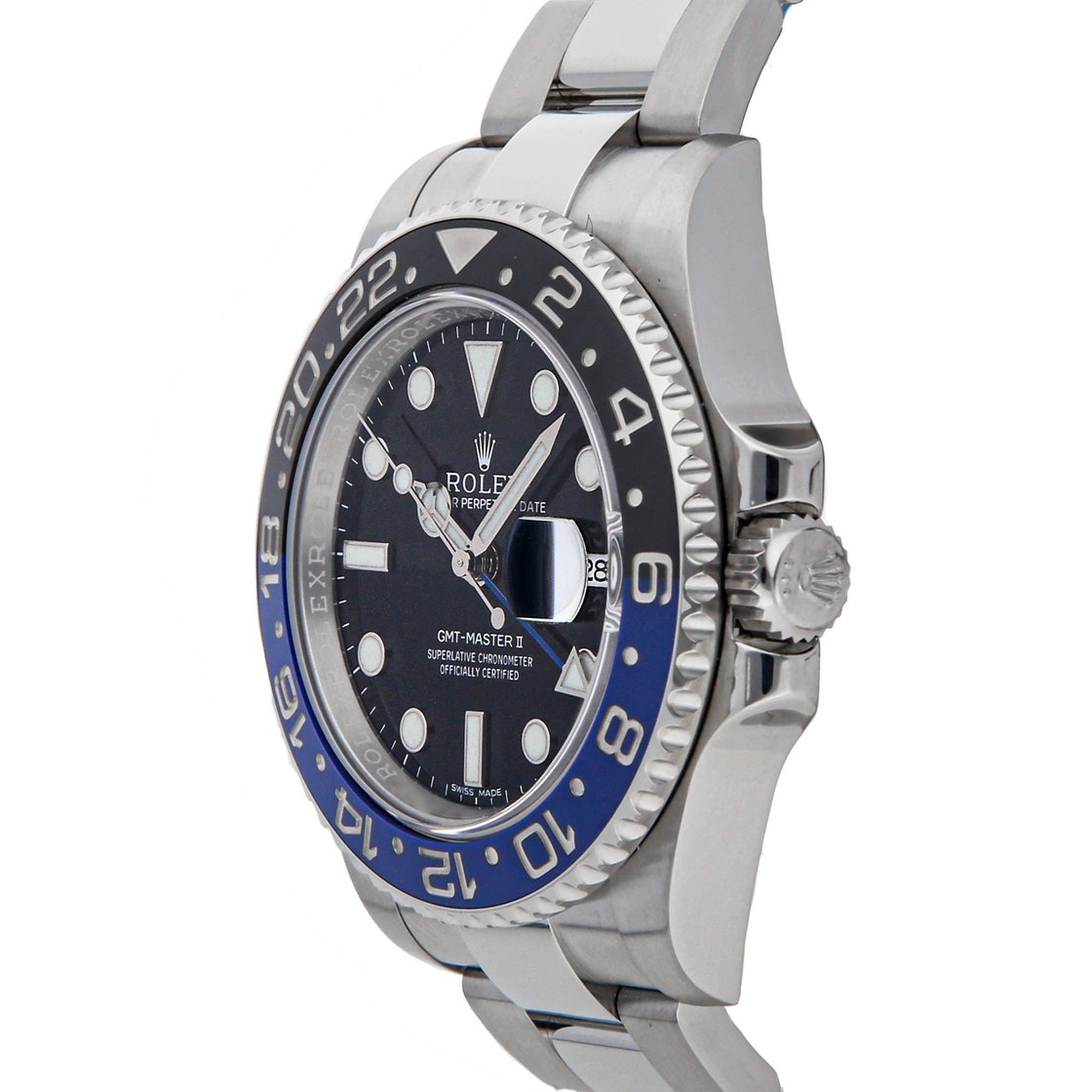 

Rolex Black Stainless Steel GMT-Master II "Batman" 116710BLNR Men's Wristwatch 40 MM