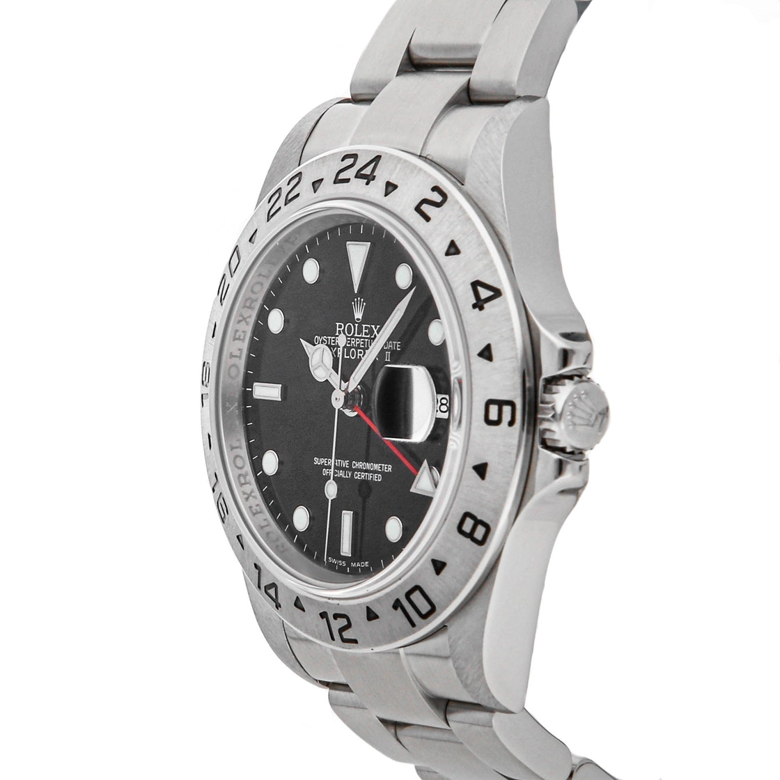 

Rolex Black Stainless Steel Explorer II 16570 Men's Wristwatch 40 MM