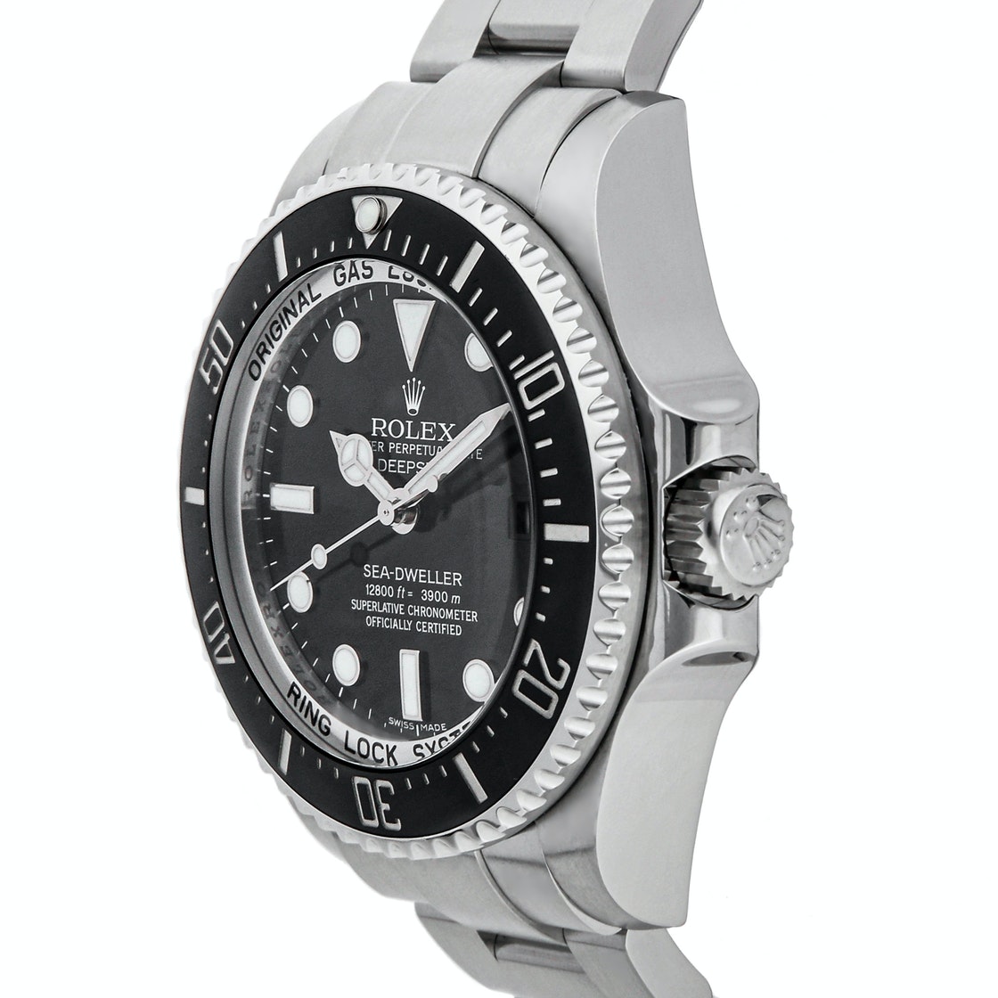 

Rolex Black Stainless Steel Sea-Dweller Deepsea 116660 Men's Wristwatch 44 MM