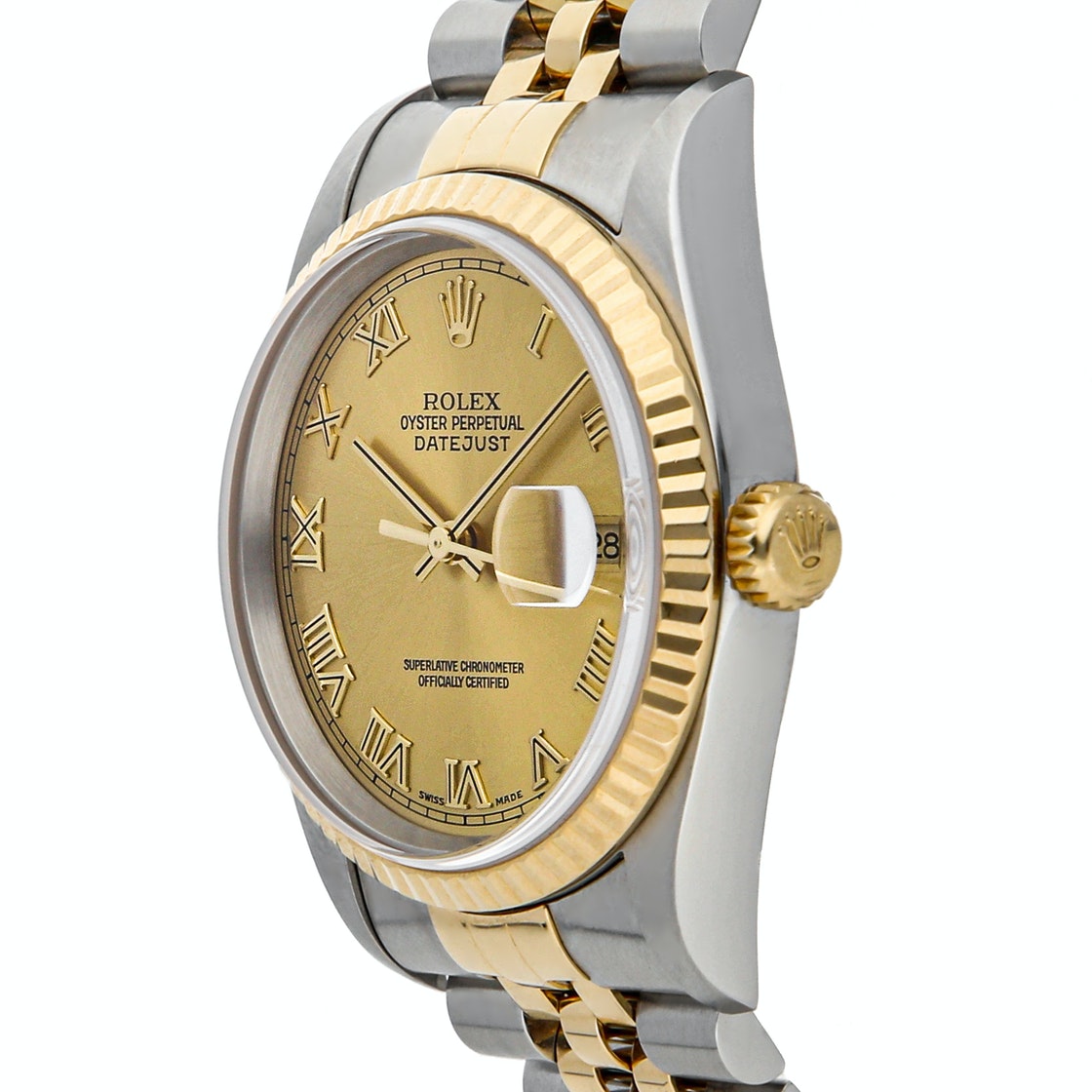 

Rolex Datejust 16233 Stainless steel Men's Wristwatch, Gold