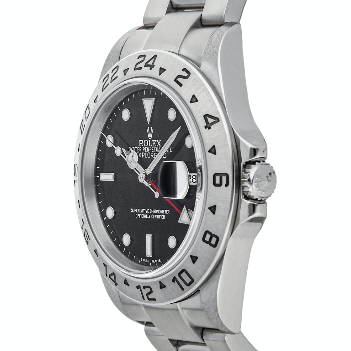 

Rolex Black Stainless Steel Explorer II 16570 Men's Wristwatch 40 MM