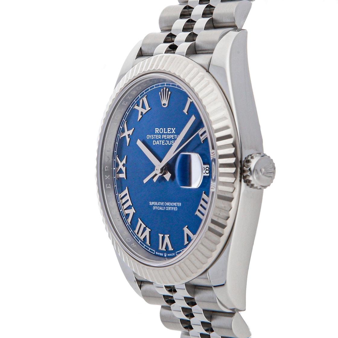 

Rolex Blue Stainless Steel Datejust 126334 Men's Wristwatch 41 MM