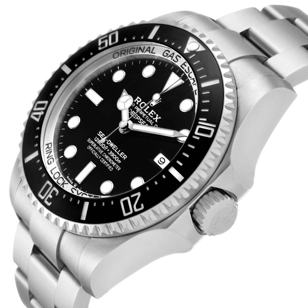 

Rolex Black Stainless Steel Seadweller Deepsea 126660 Men's Wristwatch 44 MM