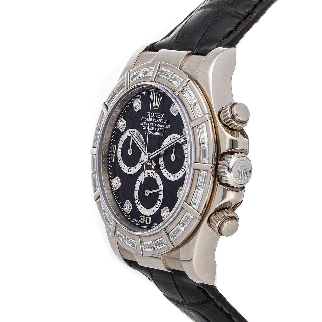 

Rolex Black Diamonds 18K White Gold Cosmograph Daytona 116589RBR Men's Wristwatch 40 MM