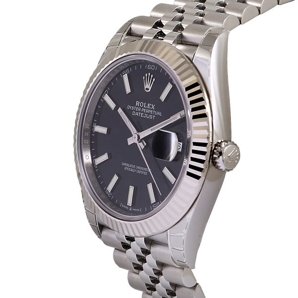 

Rolex Black Stainless Steel Datejust 41 Men's Wristwatch 41 MM