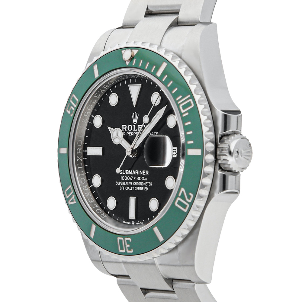 

Rolex Black Stainless Steel Submariner Date "Kermit" 126610LV Men's Wristwatch 41 MM