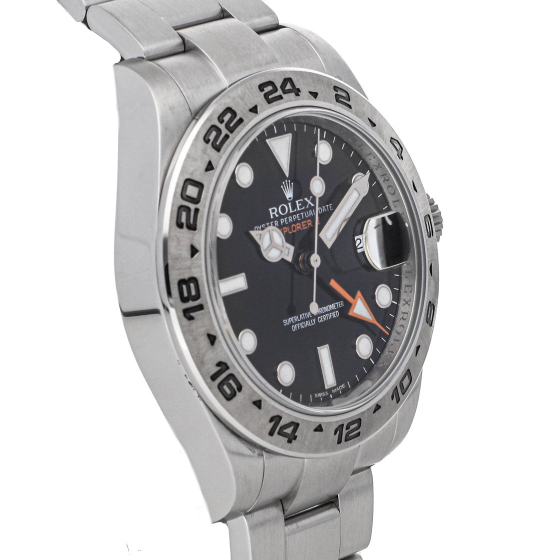 

Rolex Black Stainless Steel Explorer II 216570 Men's Wristwatch 42 MM