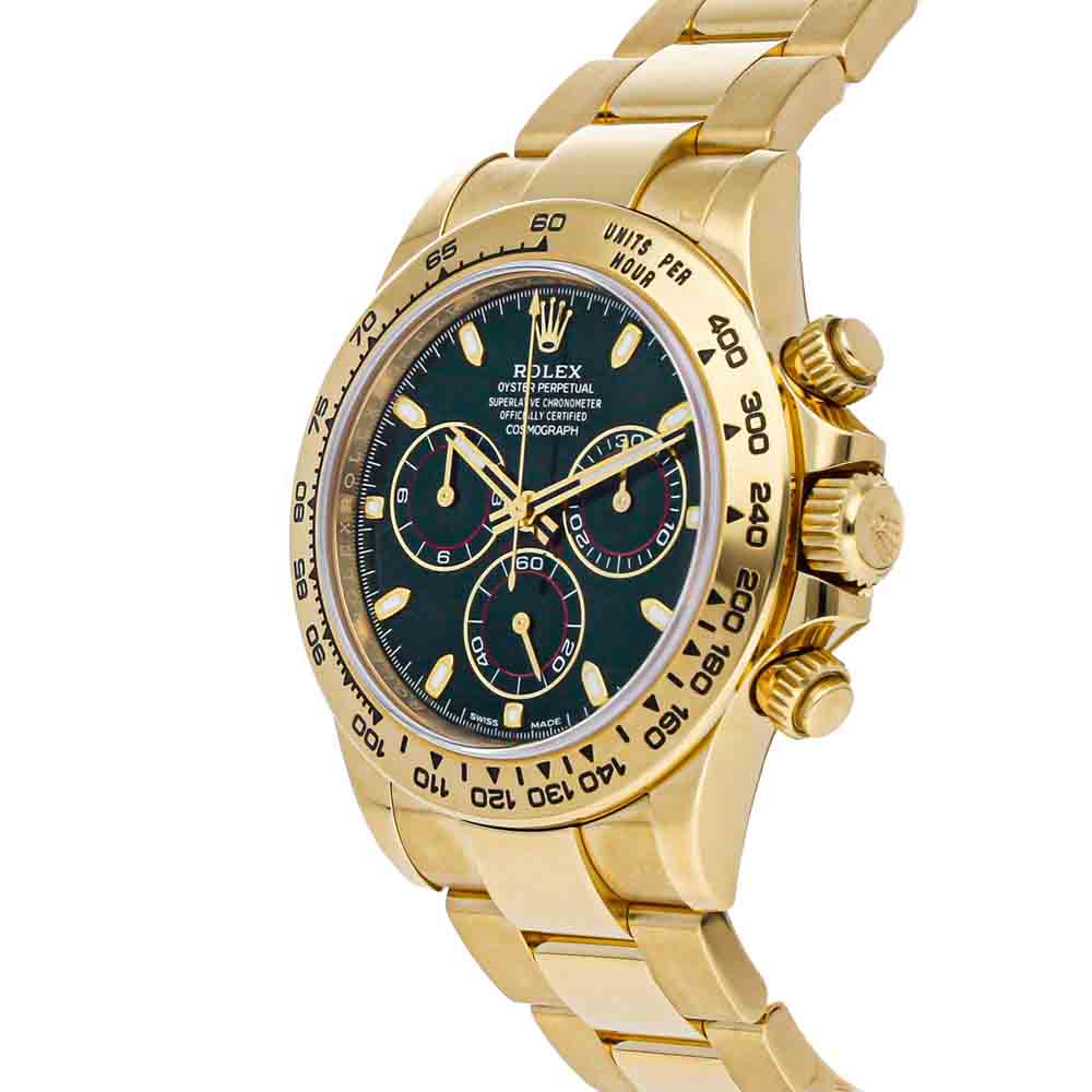 

Rolex Green 18K Yellow Gold Cosmograph Daytona 116508 Men's Wristwatch 40 MM