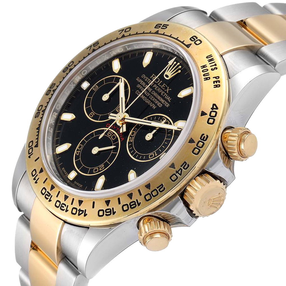 

Rolex Black 18K Yellow Gold And Stainless Steel Cosmograph Daytona 116503 Men's Wristwatch 40 MM