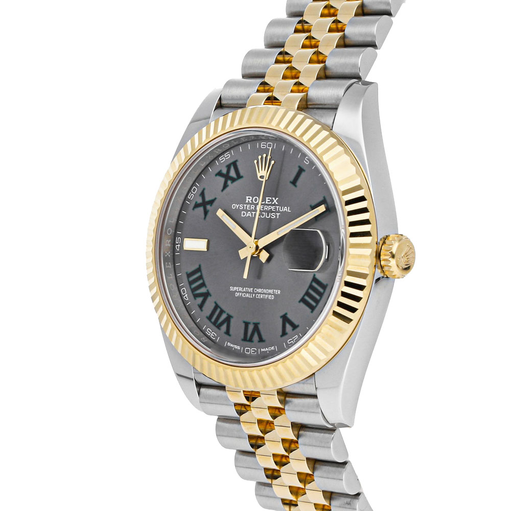 

Rolex Grey 18K Yellow Gold And Stainless Steel Datejust 126333 Men's Wristwatch 41 MM