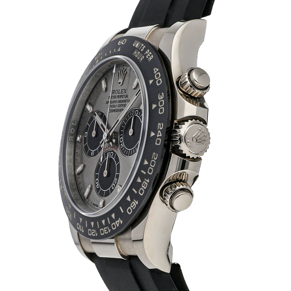 

Rolex Black 18K White Gold Cosmograph Daytona 116519LN Men's Wristwatch 40 MM