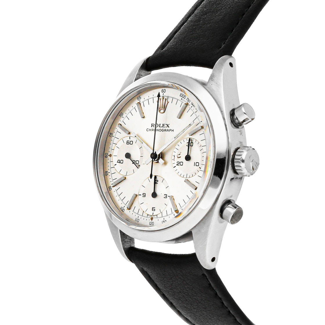 

Rolex Silver Stainless Steel Daytona Chronograph 6238 Vintage Men's Wristwatch 36 MM