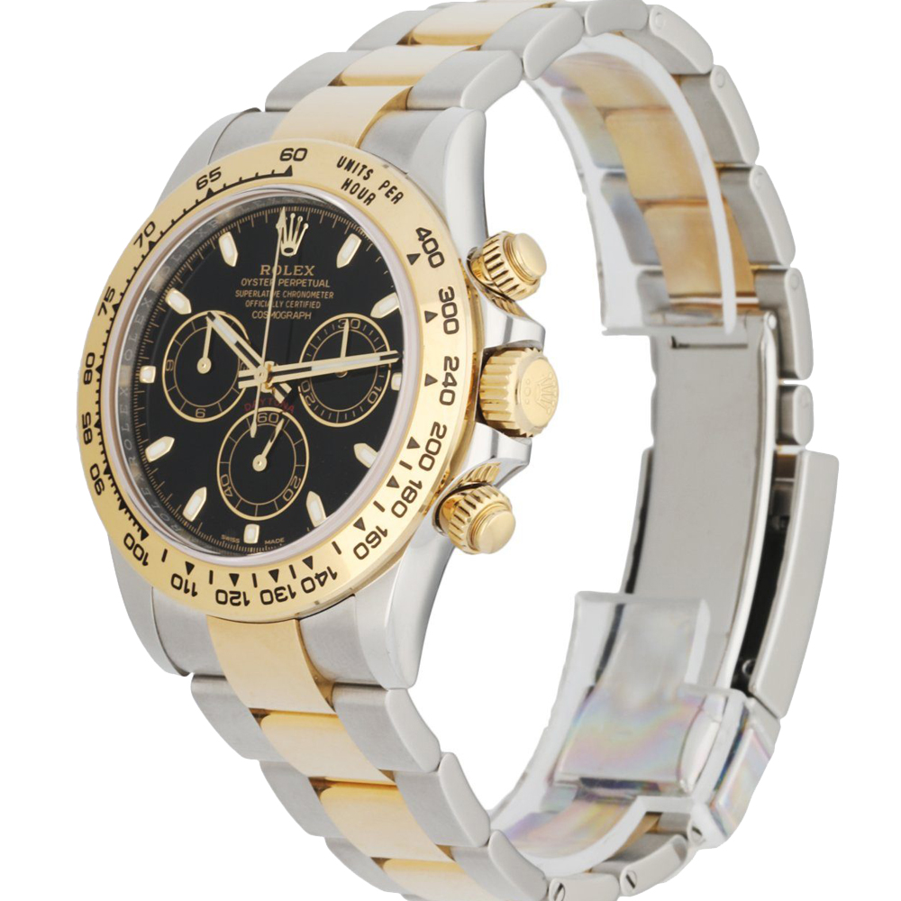 

Rolex Black 18K Yellow Gold And Stainless Steel Daytona 116503 Men's Wristwatch 40 MM
