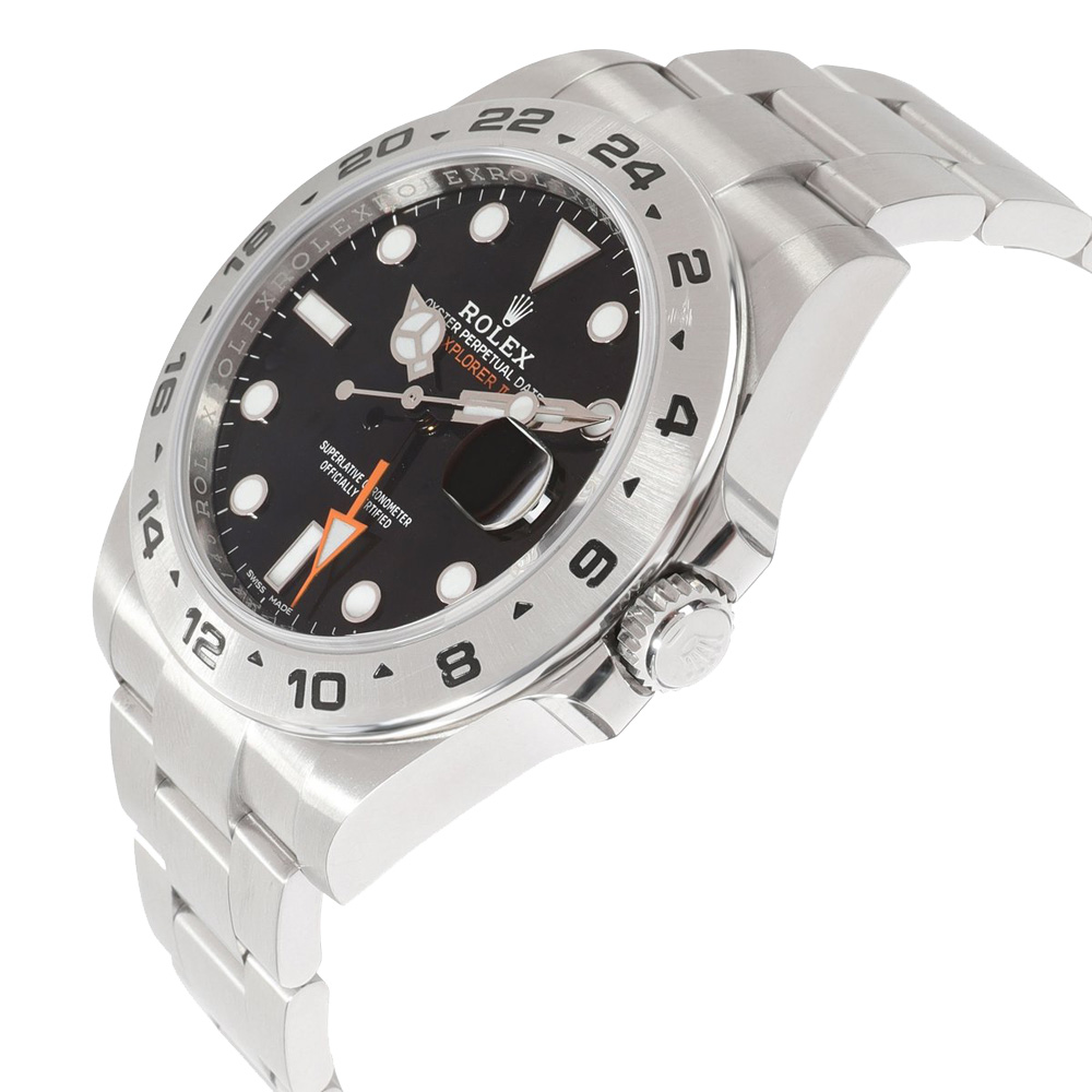 

Rolex Black Stainless Steel Explorer II 216570 Men's Wristwatch 42 MM