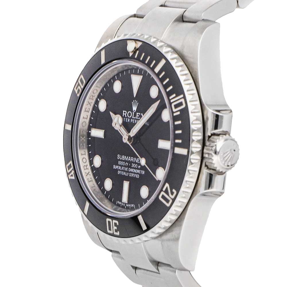 

Rolex Black Stainless Steel Submariner 114060 Men's Wristwatch 40 MM