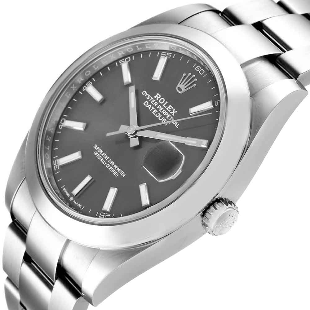 

Rolex Grey Stainless Steel Datejust 126300 Men's Wristwatch 41 MM