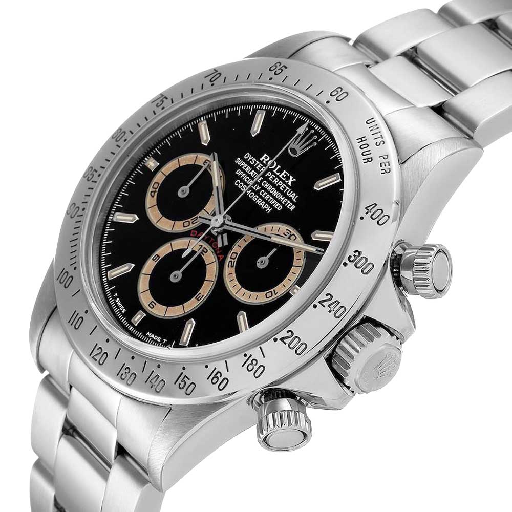 

Rolex Black Stainless Steel Daytona 16520 Men's Wristwatch 40 MM