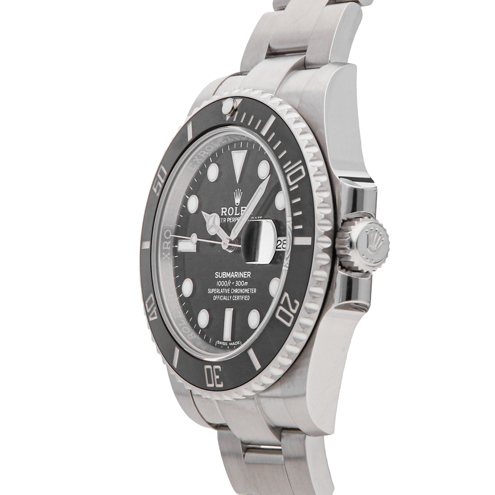 

Rolex Black Stainless Steel Submariner Date 116610LN Men's Wristwatch 40 MM