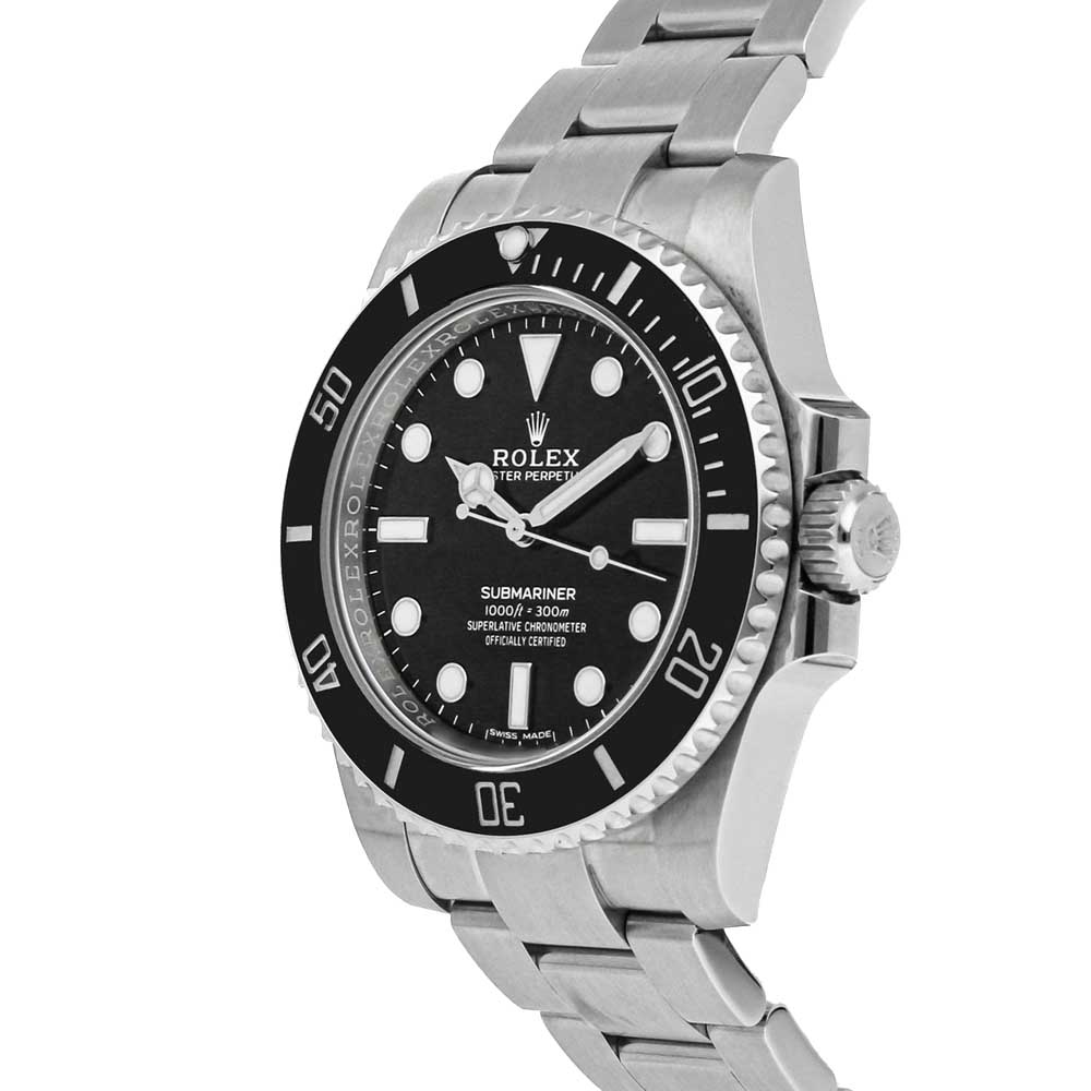 

Rolex Black Stainless Steel Submariner 114060 Men's Wristwatch 40 MM