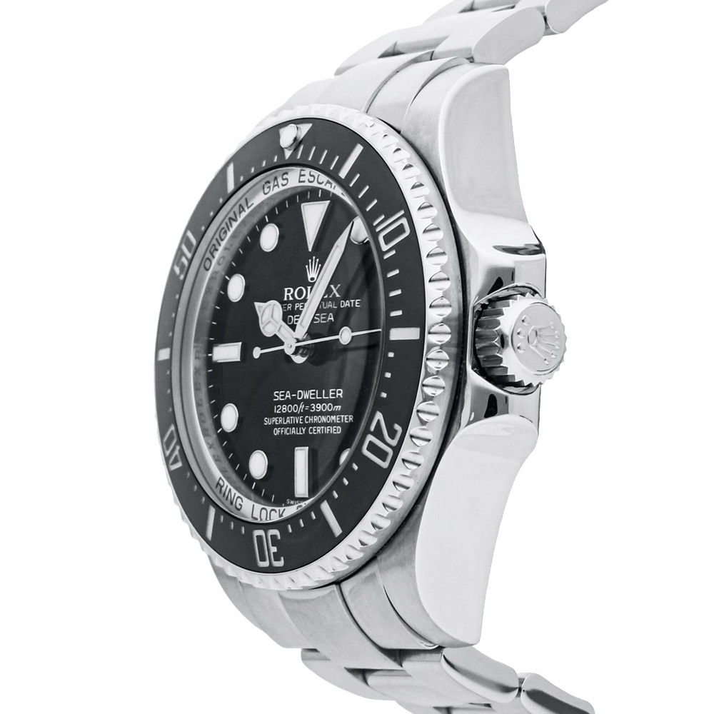 

Rolex Black Stainless Steel Sea-Dweller Deepsea 116660 Men's Wristwatch 44 MM