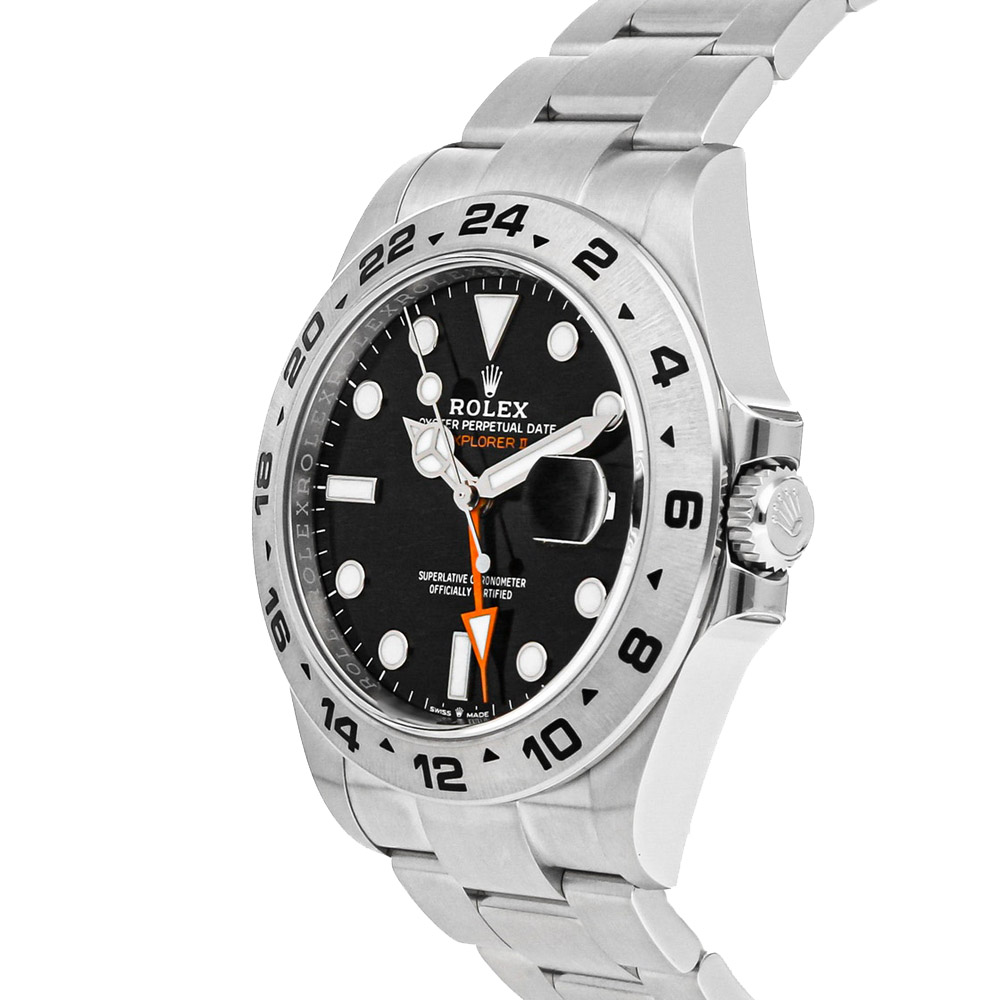 

Rolex Black Stainless Steel Explorer II 226570 Men's Wristwatch 42 MM