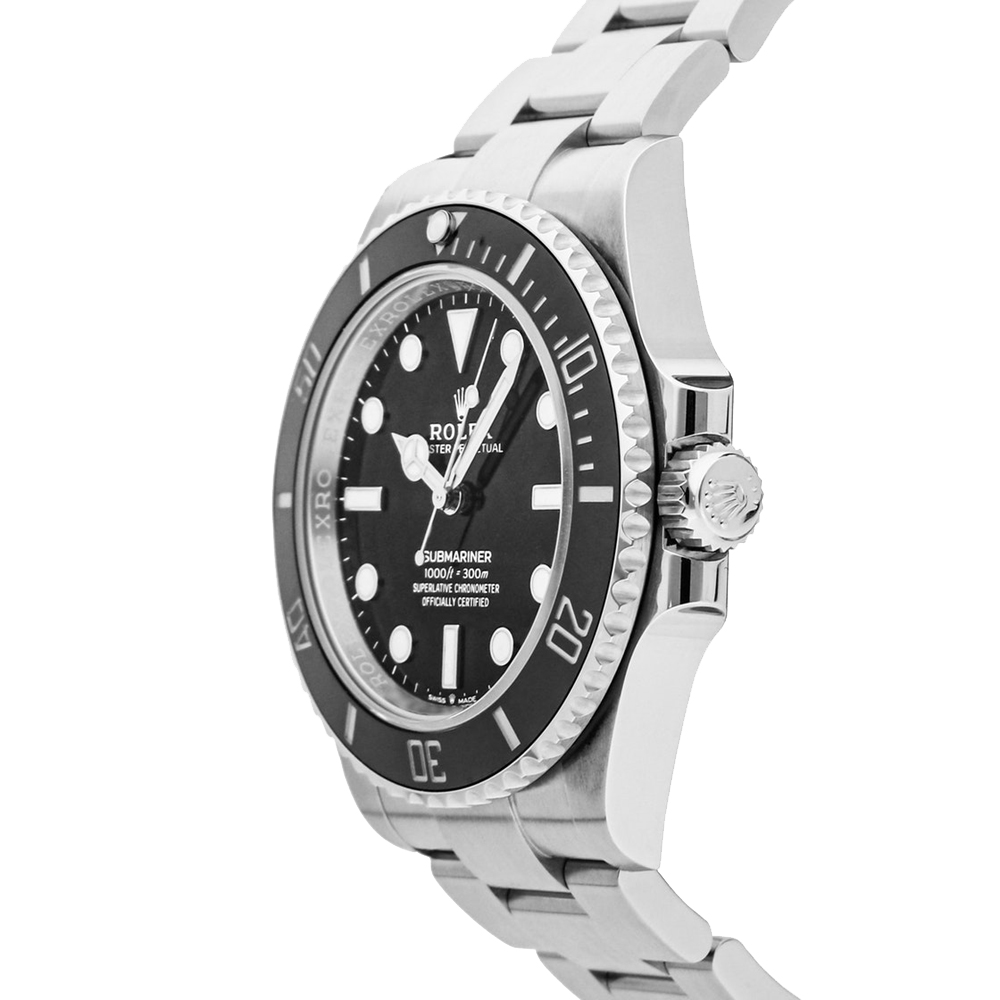 

Rolex Black Stainless Steel Submariner 124060 Men's Wristwatch 41 MM