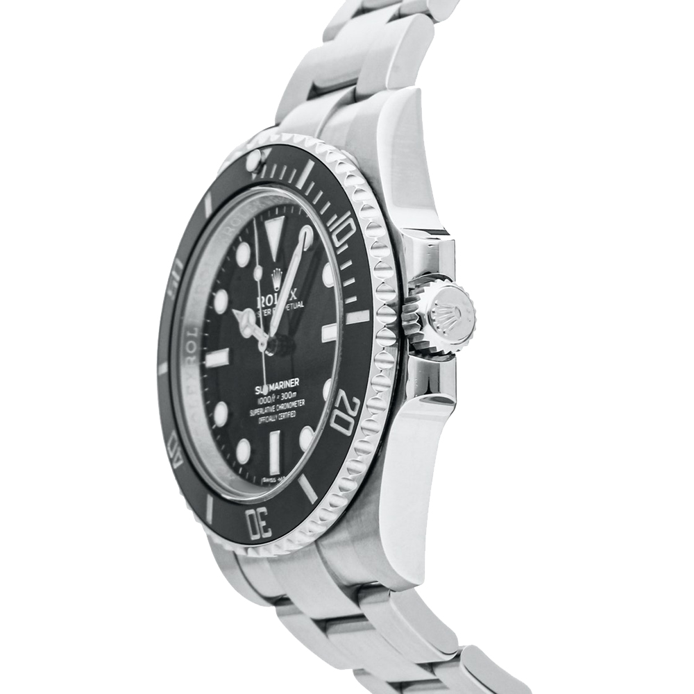 

Rolex Black Stainless Steel Submariner 114060 Men's Wristwatch 40 MM