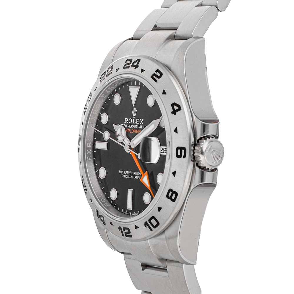 

Rolex Black Stainless Steel Explorer II 226570 Men's Wristwatch 42 MM