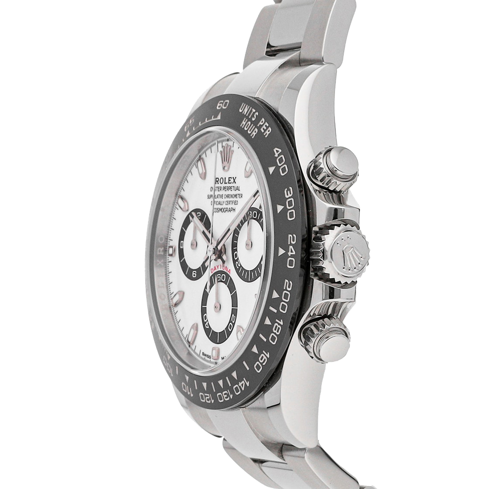

Rolex White Stainless Steel Cosmograph Daytona 116500LN Men's Wristwatch 40 MM