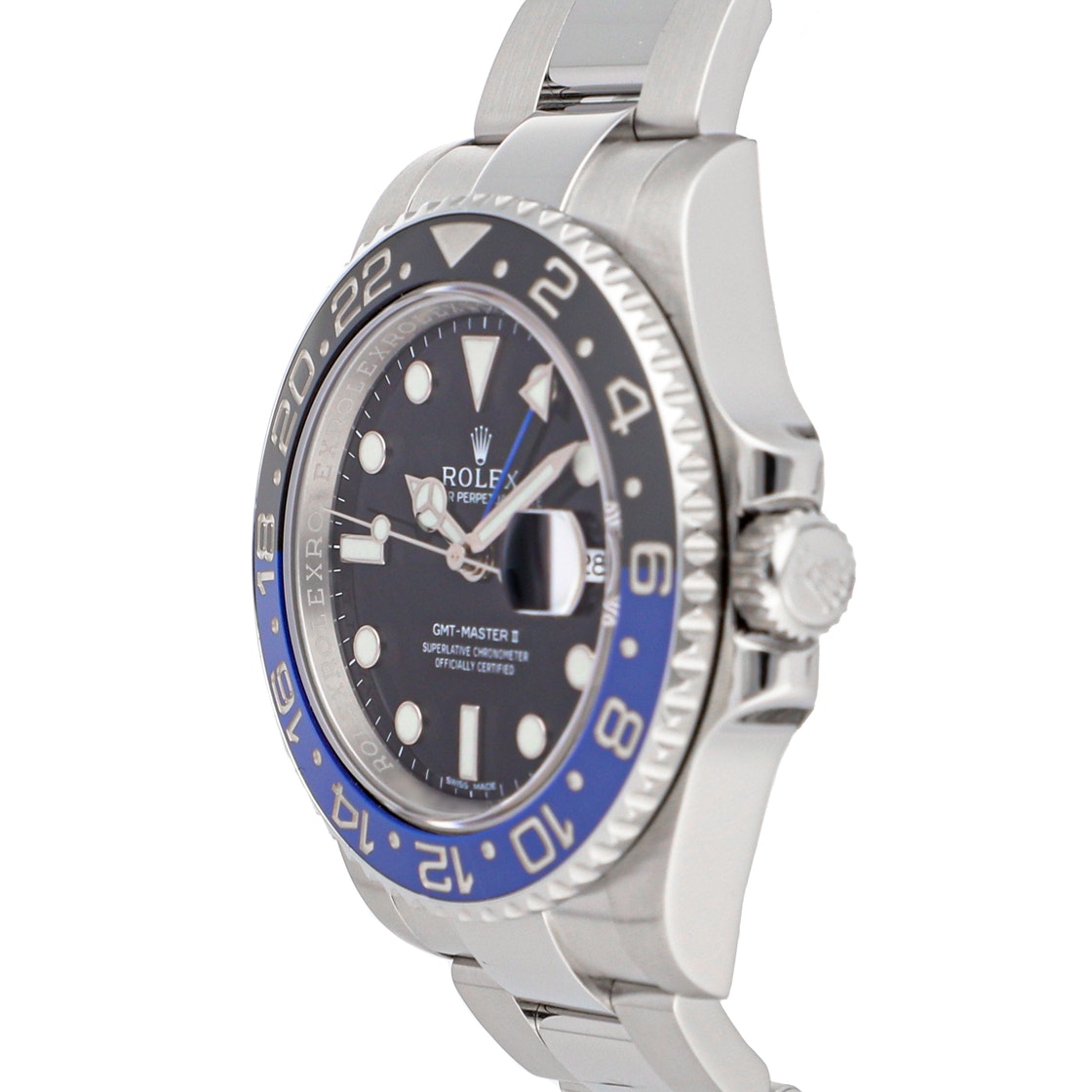 

Rolex Black Stainless Steel GMT-Master II "Batman" 116710BLNR Men's Wristwatch 40 MM