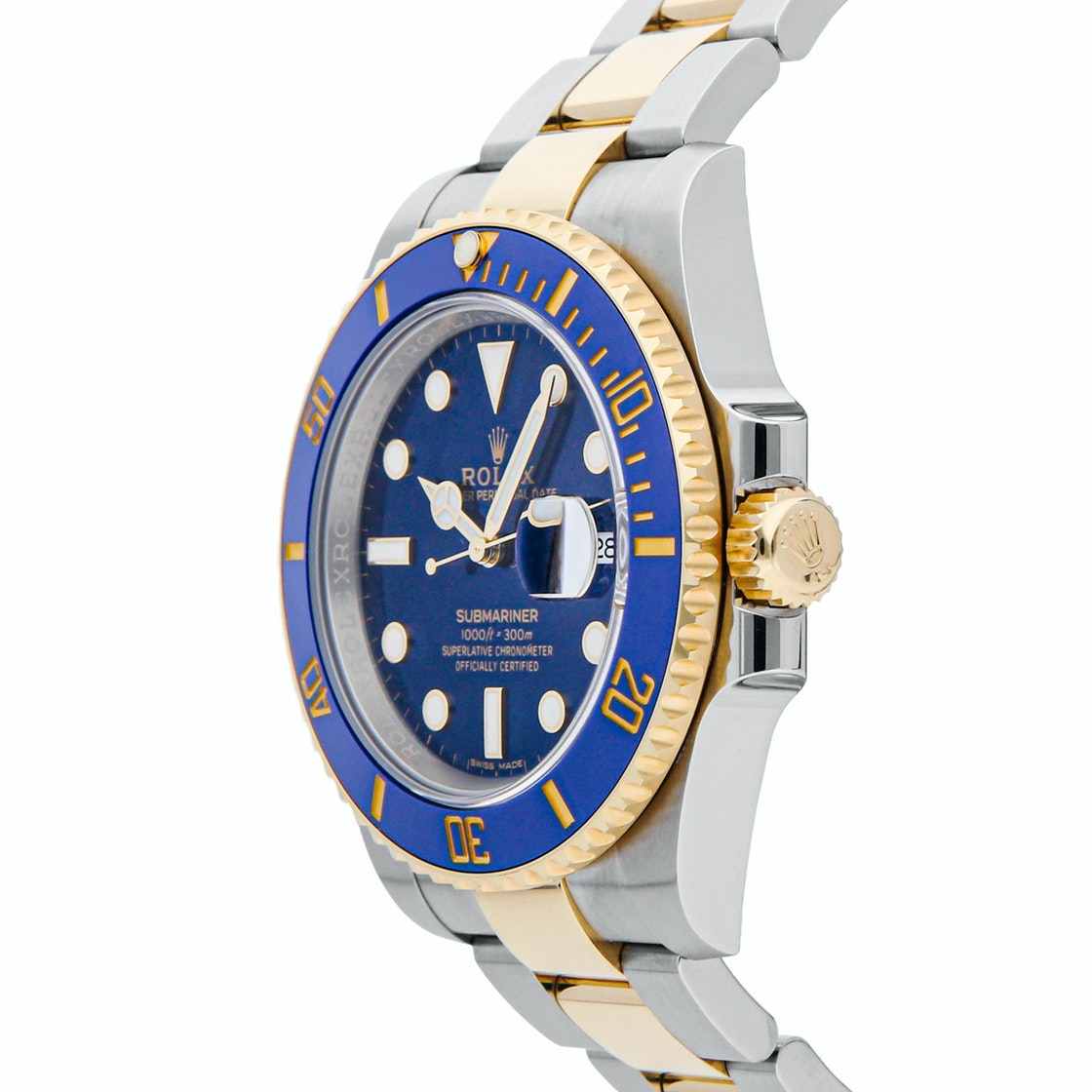 

Rolex Blue 18K Yellow Gold And Stainless Steel Submariner Date 116613LB Men's Wristwatch 40 MM