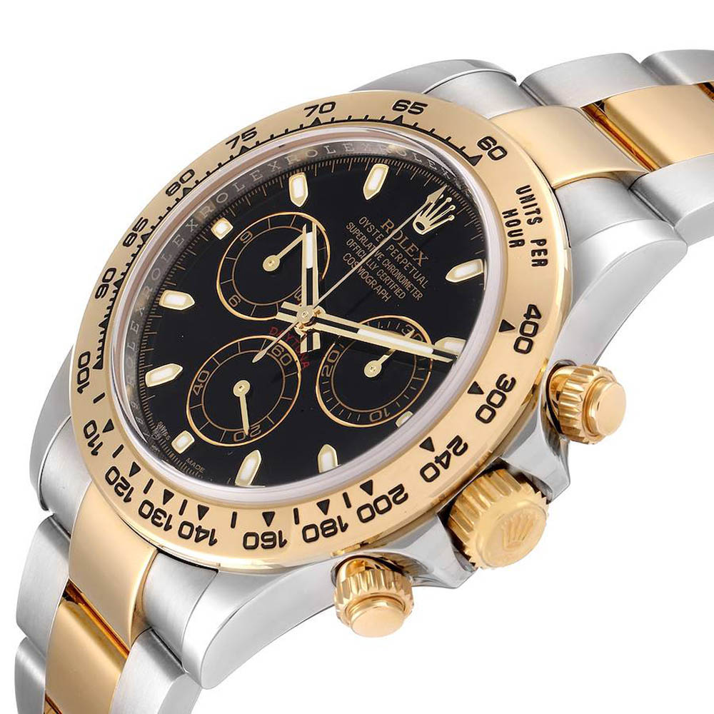 

Rolex Black 18K Yellow Gold And Stainless Steel Cosmograph Daytona 116503 Men's Wristwatch 40 MM