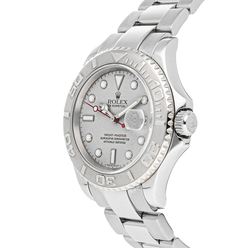 

Rolex Silver Stainless Steel Yacht-Master 16622 Men's Wristwatch 40 MM