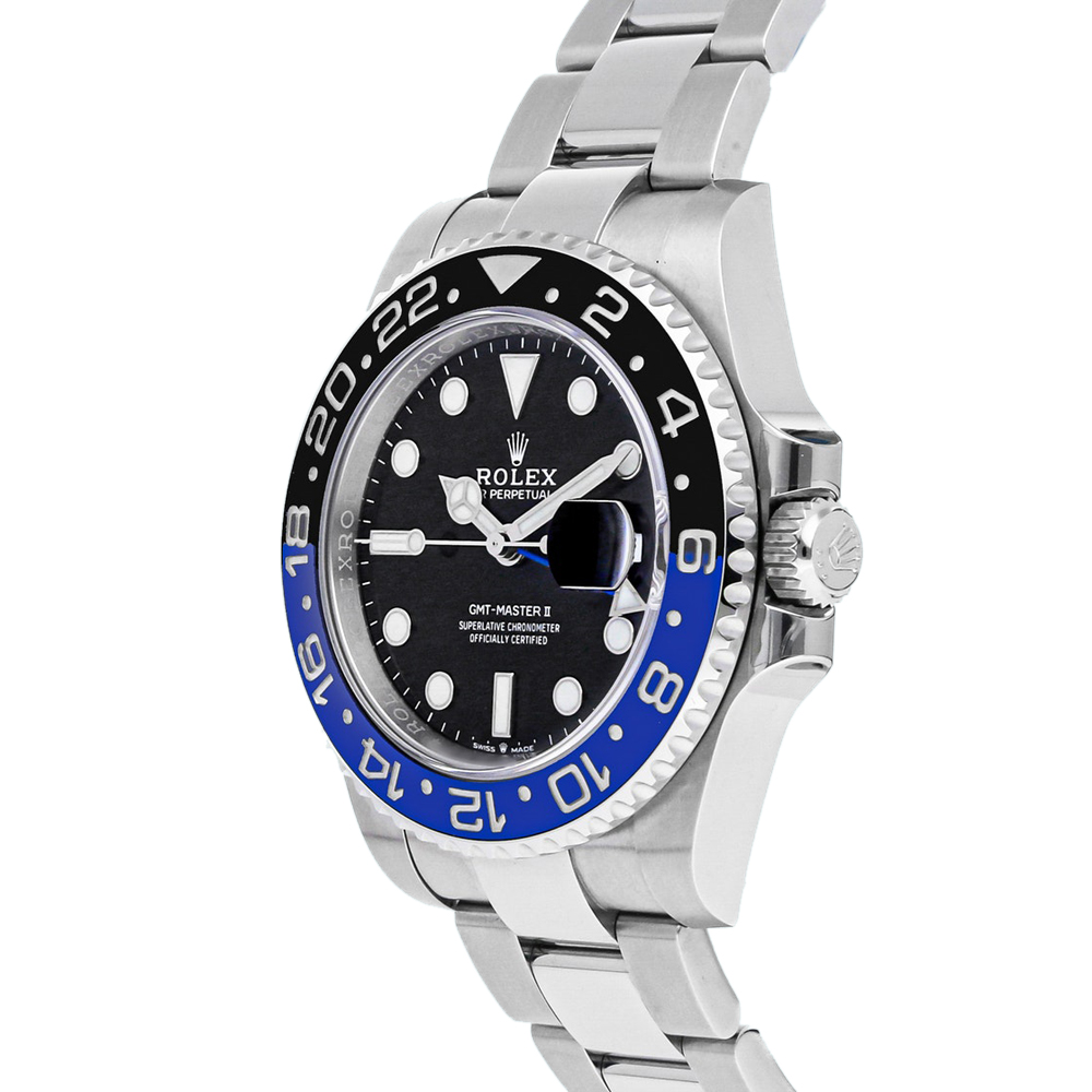 

Rolex Black Stainless Steel GMT-Master II "Batman" 126710BLNR Men's Wristwatch 40 MM