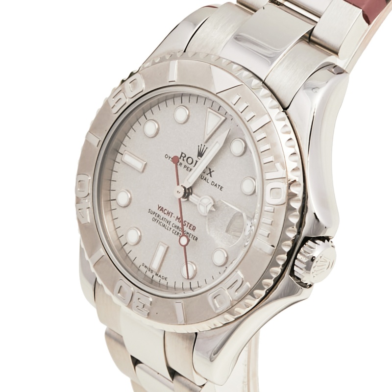 

Rolex Platinum Stainless Steel Yacht-Master, Silver